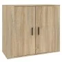 Aparador madera contrachapada color roble Sonoma 80x33x70 cm de vidaXL, Aparadores - Ref: Foro24-816563, Precio: 82,34 €, Des...