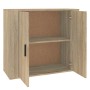 Aparador madera contrachapada color roble Sonoma 80x33x70 cm de vidaXL, Aparadores - Ref: Foro24-816563, Precio: 78,98 €, Des...