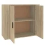 Aparador madera contrachapada color roble Sonoma 80x33x70 cm de vidaXL, Aparadores - Ref: Foro24-816563, Precio: 82,34 €, Des...