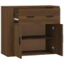 Aparador de madera contrachapada marrón roble 80x33x70 cm de vidaXL, Aparadores - Ref: Foro24-816575, Precio: 78,00 €, Descue...