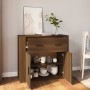 Aparador de madera contrachapada marrón roble 80x33x70 cm de vidaXL, Aparadores - Ref: Foro24-816575, Precio: 78,00 €, Descue...