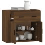 Aparador de madera contrachapada marrón roble 80x33x70 cm de vidaXL, Aparadores - Ref: Foro24-816575, Precio: 78,00 €, Descue...