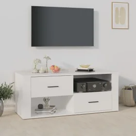 Mueble para TV madera contrachapada blanco 100x35x40 cm de vidaXL, Muebles TV - Ref: Foro24-823099, Precio: 59,45 €, Descuent...