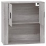 Armario de pared madera contrachapada gris Sonoma 80x33x80 cm de vidaXL, Aparadores - Ref: Foro24-816590, Precio: 76,69 €, De...