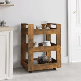 Smoked oak plywood kitchen cart 60x45x80cm by vidaXL, Kitchen and dining carts - Ref: Foro24-816821, Price: 62,70 €, Discount: %