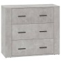 Aparador de madera contrachapada gris hormigón 80x33x70 cm de vidaXL, Aparadores - Ref: Foro24-816580, Precio: 94,25 €, Descu...