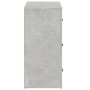 Aparador de madera contrachapada gris hormigón 80x33x70 cm de vidaXL, Aparadores - Ref: Foro24-816580, Precio: 94,25 €, Descu...