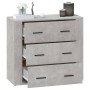 Aparador de madera contrachapada gris hormigón 80x33x70 cm de vidaXL, Aparadores - Ref: Foro24-816580, Precio: 94,25 €, Descu...