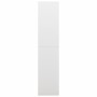 Armario de taquilla de acero blanco 90x40x180 cm en Armarios archivadores | Comprar online en Foru.es