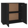 Aparador de madera contrachapada negro 80x33x70 cm de vidaXL, Aparadores - Ref: Foro24-816561, Precio: 89,58 €, Descuento: %