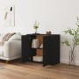 Aparador de madera contrachapada negro 80x33x70 cm de vidaXL, Aparadores - Ref: Foro24-816561, Precio: 89,58 €, Descuento: %