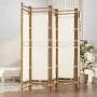Biombo plegable de 5 paneles bambú y lona 200 cm de vidaXL, Divisores de ambientes - Ref: Foro24-350625, Precio: 123,99 €, De...