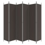 Biombo divisor de 6 paneles de tela marrón 300x220 cm de vidaXL, Divisores de ambientes - Ref: Foro24-350207, Precio: 63,34 €...