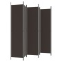 Biombo divisor de 6 paneles de tela marrón 300x220 cm de vidaXL, Divisores de ambientes - Ref: Foro24-350207, Precio: 63,34 €...