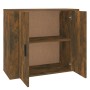 Aparador madera contrachapada color roble ahumado 80x33x70 cm de vidaXL, Aparadores - Ref: Foro24-816565, Precio: 94,84 €, De...