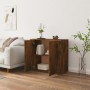 Aparador madera contrachapada color roble ahumado 80x33x70 cm de vidaXL, Aparadores - Ref: Foro24-816565, Precio: 94,84 €, De...
