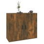 Aparador madera contrachapada color roble ahumado 80x33x70 cm de vidaXL, Aparadores - Ref: Foro24-816565, Precio: 94,84 €, De...