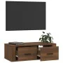 Mueble TV colgante madera contrachapada roble marrón 80x36x25cm de vidaXL, Muebles TV - Ref: Foro24-816839, Precio: 51,87 €, ...