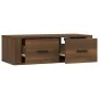 Mueble TV colgante madera contrachapada roble marrón 80x36x25cm de vidaXL, Muebles TV - Ref: Foro24-816839, Precio: 51,87 €, ...