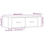 Mueble TV colgante madera contrachapada roble marrón 80x36x25cm de vidaXL, Muebles TV - Ref: Foro24-816839, Precio: 52,45 €, ...