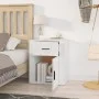 Mesita de noche madera contrachapada blanco 50x36x60 cm de vidaXL, Mesitas de noche - Ref: Foro24-816720, Precio: 56,27 €, De...