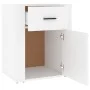 Mesita de noche madera contrachapada blanco 50x36x60 cm de vidaXL, Mesitas de noche - Ref: Foro24-816720, Precio: 56,27 €, De...
