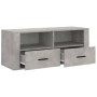 Mueble para TV contrachapada gris hormigón 100x35x40 cm de vidaXL, Muebles TV - Ref: Foro24-816812, Precio: 70,40 €, Descuent...