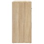 Aparador madera contrachapada color roble Sonoma 80x33x70 cm de vidaXL, Aparadores - Ref: Foro24-816571, Precio: 92,66 €, Des...