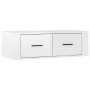 Mueble de TV colgante madera blanco brillante 80x36x25 cm de vidaXL, Muebles TV - Ref: Foro24-816834, Precio: 42,07 €, Descue...