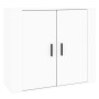 Aparador de madera contrachapada blanco 80x33x70 cm de vidaXL, Aparadores - Ref: Foro24-816560, Precio: 88,46 €, Descuento: %