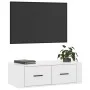Mueble de TV colgante madera blanco brillante 80x36x25 cm de vidaXL, Muebles TV - Ref: Foro24-816834, Precio: 42,07 €, Descue...