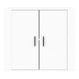 Aparador de madera contrachapada blanco 80x33x70 cm de vidaXL, Aparadores - Ref: Foro24-816560, Precio: 88,46 €, Descuento: %
