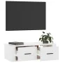 Mueble de TV colgante madera blanco brillante 80x36x25 cm de vidaXL, Muebles TV - Ref: Foro24-816834, Precio: 42,07 €, Descue...