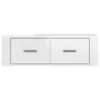 Mueble de TV colgante madera blanco brillante 80x36x25 cm de vidaXL, Muebles TV - Ref: Foro24-816834, Precio: 42,07 €, Descue...