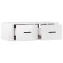 Mueble de TV colgante madera blanco brillante 80x36x25 cm de vidaXL, Muebles TV - Ref: Foro24-816834, Precio: 42,07 €, Descue...