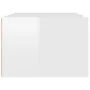 Mueble de TV colgante madera blanco brillante 80x36x25 cm de vidaXL, Muebles TV - Ref: Foro24-816834, Precio: 42,07 €, Descue...