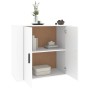 Aparador de madera contrachapada blanco 80x33x70 cm de vidaXL, Aparadores - Ref: Foro24-816560, Precio: 88,46 €, Descuento: %