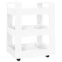 Carrito de cocina madera contrachapada blanco 60x45x80 cm de vidaXL, Carros de cocina y comedor - Ref: Foro24-816816, Precio:...