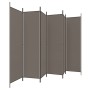 Biombo divisor de 6 paneles de tela gris antracita 300x220 cm de vidaXL, Divisores de ambientes - Ref: Foro24-350208, Precio:...