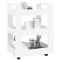 Carrito de cocina madera contrachapada blanco 60x45x80 cm de vidaXL, Carros de cocina y comedor - Ref: Foro24-816816, Precio:...