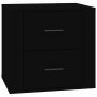 Mesita de noche color negro 50x39x47 cm de vidaXL, Taquillas y armarios de almacenamiento - Ref: Foro24-816705, Precio: 57,95...