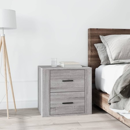 Mesita de noche gris Sonoma 50x39x47 cm de vidaXL, Taquillas y armarios de almacenamiento - Ref: Foro24-816710, Precio: 70,87...