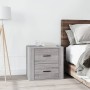 Mesita de noche gris Sonoma 50x39x47 cm de vidaXL, Taquillas y armarios de almacenamiento - Ref: Foro24-816710, Precio: 70,87...