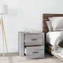 Mesita de noche gris Sonoma 50x39x47 cm de vidaXL, Taquillas y armarios de almacenamiento - Ref: Foro24-816710, Precio: 70,87...