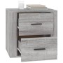 Mesita de noche gris Sonoma 50x39x47 cm de vidaXL, Taquillas y armarios de almacenamiento - Ref: Foro24-816710, Precio: 70,87...