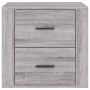 Mesita de noche gris Sonoma 50x39x47 cm de vidaXL, Taquillas y armarios de almacenamiento - Ref: Foro24-816710, Precio: 70,87...
