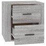 Mesita de noche gris Sonoma 50x39x47 cm de vidaXL, Taquillas y armarios de almacenamiento - Ref: Foro24-816710, Precio: 70,87...