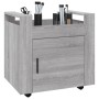 Carrito de escritorio contrachapada gris Sonoma 60x45x60 cm de vidaXL, Carros e islas - Ref: Foro24-816614, Precio: 54,76 €, ...