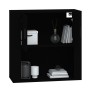 Armario de pared madera contrachapada negro 80x33x80 cm de vidaXL, Aparadores - Ref: Foro24-816585, Precio: 89,95 €, Descuent...