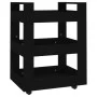 Carrito de cocina madera contrachapada negro 60x45x80 cm de vidaXL, Carros de cocina y comedor - Ref: Foro24-816817, Precio: ...